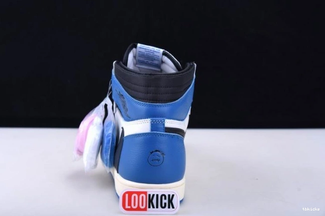 Rep TBK and Scott Air Jordan 1 Travis DH3227-105 White Blue 0708